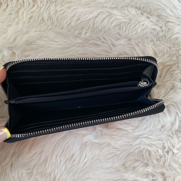 Coach Rose Floral Patter Long Zippy Wallet - Picture 7 of 16